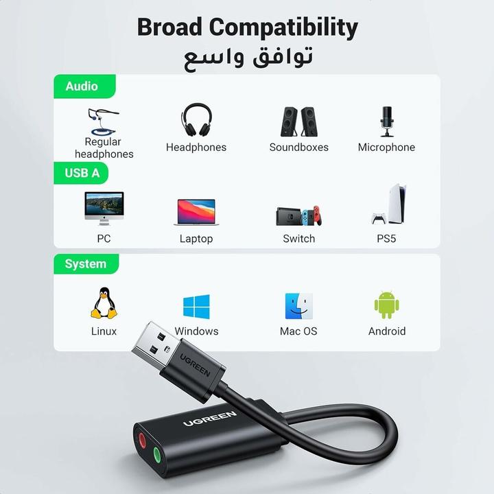 Produktbild Ugreen External Sound Adapter 30724 (USB)