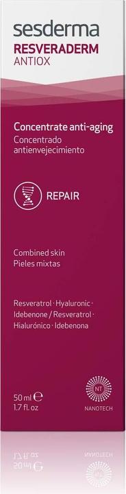 Actual product image Sesderma Resveraderm Antiox Face Cream (50 ml) (50 ml, 24h cream)