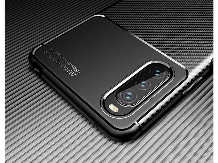 Produktbild Screenguard Sony Xperia 10 III Hülle Carbon Design TPU Case (Sony Xperia 10 III)