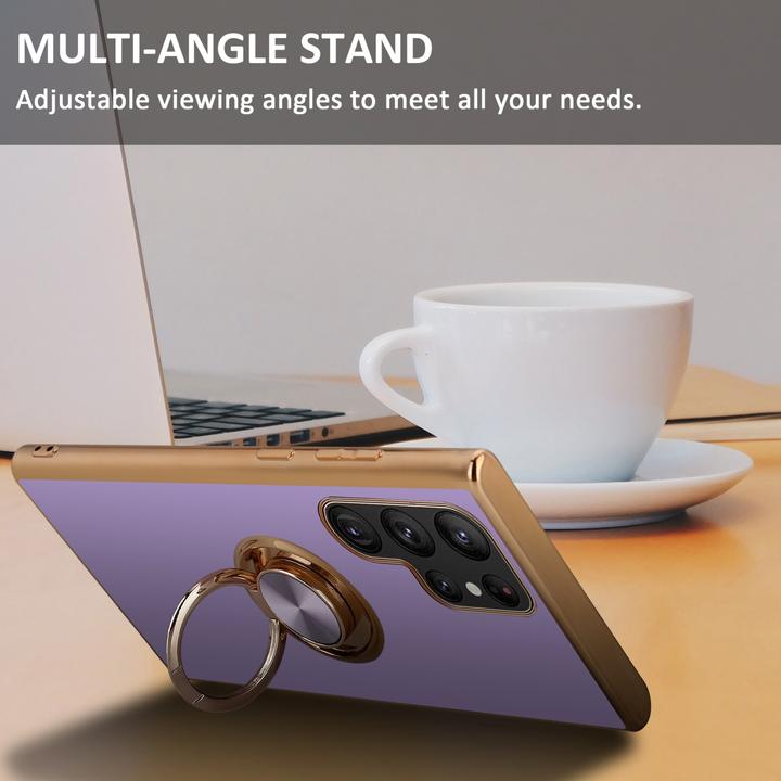 Produktbild Cadorabo Hülle für Samsung Galaxy S22 ULTRA im TPU mit Kameraschutz und Ring LM089 Style (Samsung Galaxy S22 Ultra)