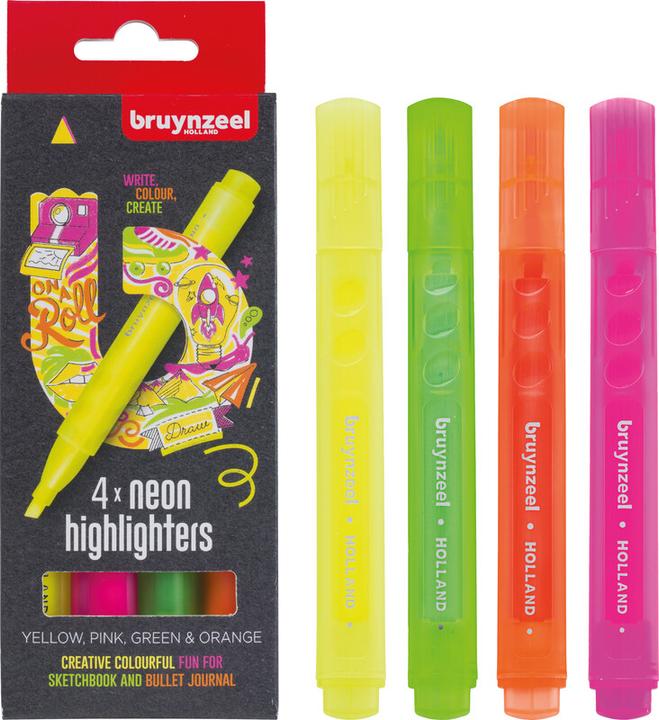 Produktbild Bruynzeel Filzstifte Neon 4 Farben (4x)