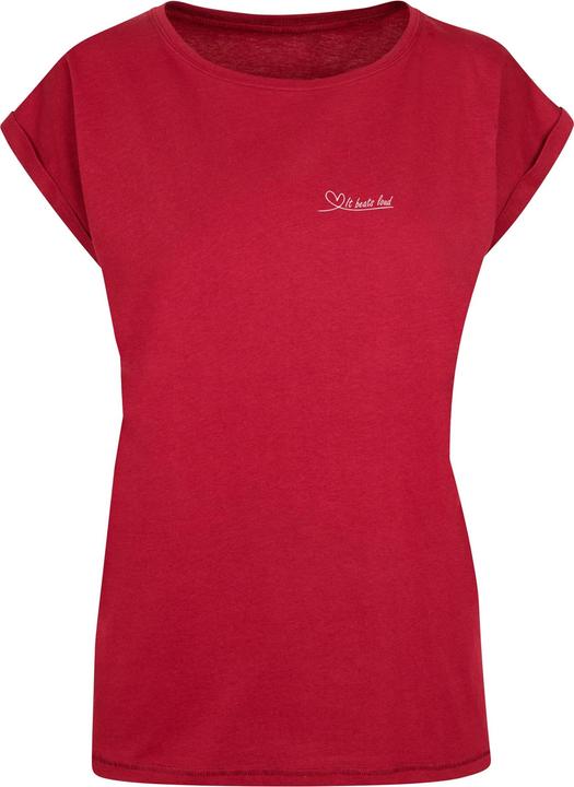 Produktbild Merchcode Ladies It Beats Loud Extended Shoulder Tee - 113363 (3XL)