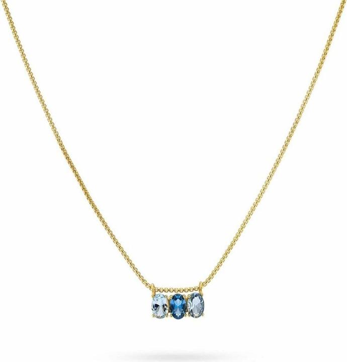 24 Kae Damenhalskette 24KAE 32469Y Gold Blau (Silver)