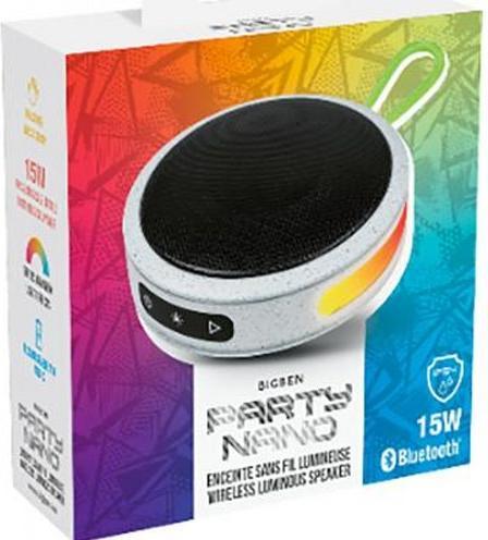 Actual product image Bigben PARTY Nano Wireless Luminous Speaker - grey (3 h, Without external power source)