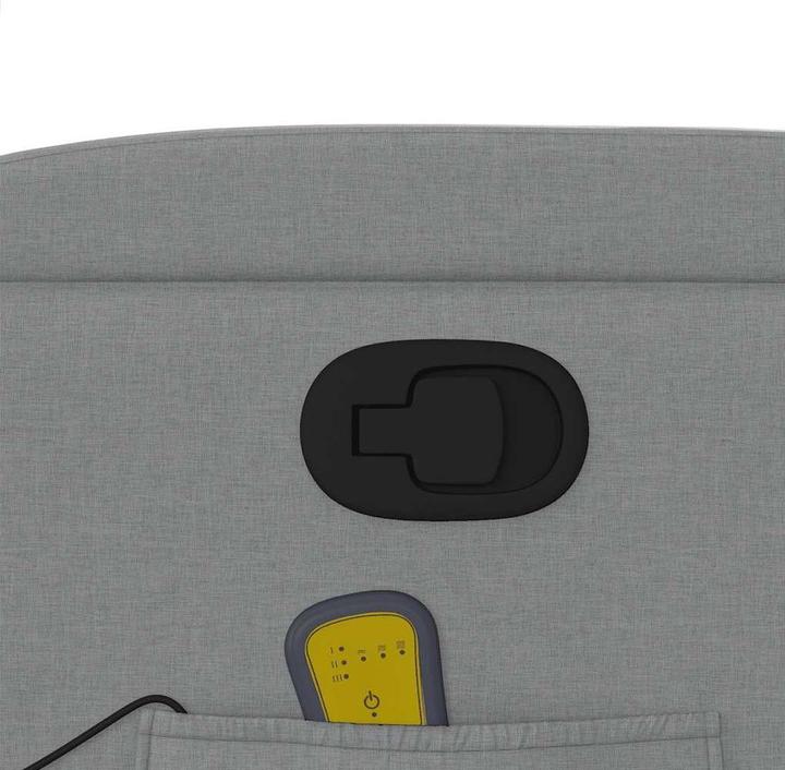 Immagine prodotto vidaXL Sedia da massaggio in tessuto grigio chiaro,Colore: Grigio chiaro,Materiale: Tessuto