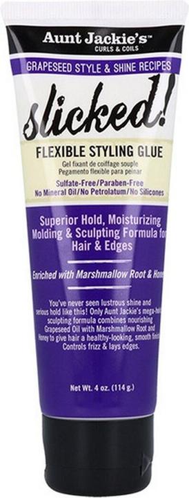 Immagine prodotto Aunt Jackie's Crema per acconciature Curls & Coils Grapeseed Slicked! Styling Felxible (114 g) (Gel per capelli)