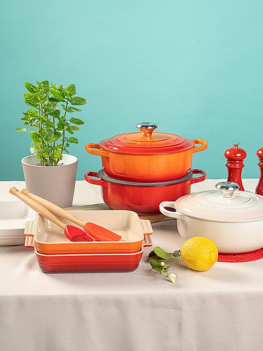 Actual product image Le Creuset Cast Iron, Stoneware & Silicone Set 3 Pcs. Ofenrot