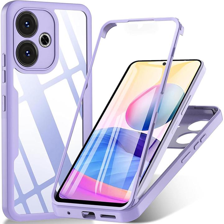 Techsuit - ColorVerse 360 Series + Screen Protector - Xiaomi Redmi 13 / Poco M6 4G - Purple (Xiaomi Redmi 13)