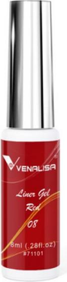 Actual product image Venalisa Liner Gel Red (Gel-Effect Nail Polish)