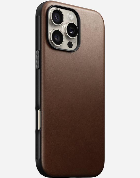 Produktbild Nomad Modern Leather Case iPhone 16 Pro Max Brown (Apple iPhone 16 Pro Max)