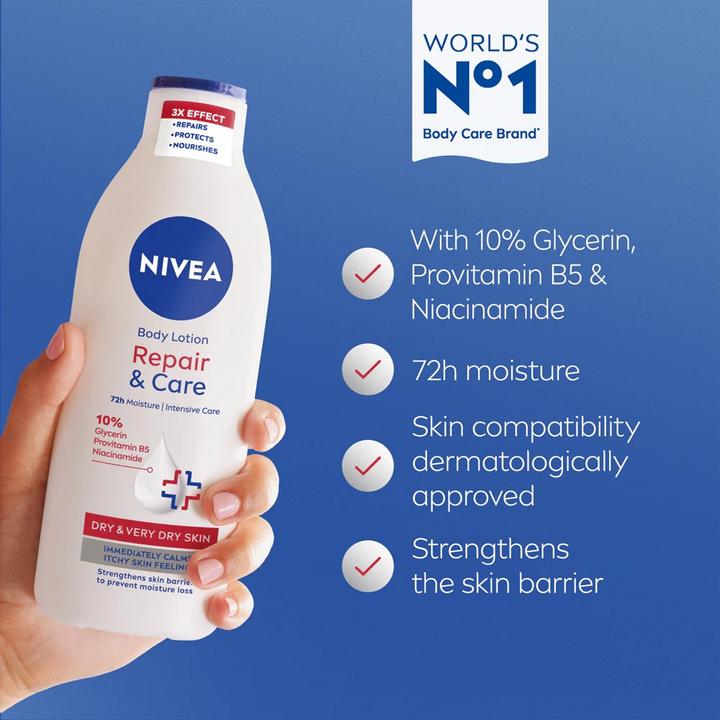 Actual product image NIVEA Repair & Care Body Lotion (Body cream, 400 ml)