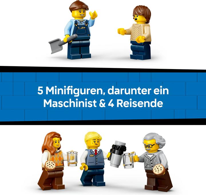 Immagine prodotto LEGO Klassischer Dampfzug (60511, LEGO City)