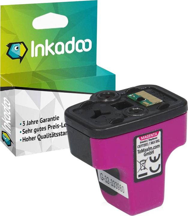 Produktbild Inkadoo Druckerpatronen kompatibel zu HP C8772EE / 363 XL Tintenpatrone, magenta Magenta (M)