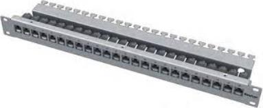 Image du produit Easylan fixLink Panneau 19" 24 ports vide Profondeur 155mm RAL 7035 Keystone
