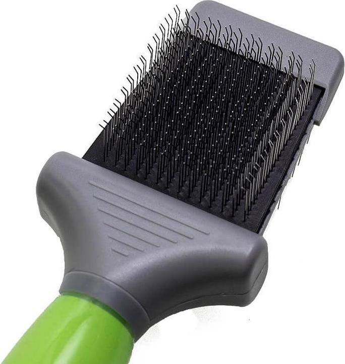 Image du produit Moser 2999-7085 Brosse flexible double face pour animaux (Chien, Chat)