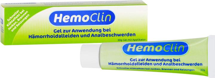 Actual product image Omega Pharma HemoClin gel for haemorrhoidal and anal complaints, 30 g gel (Intimate gel)