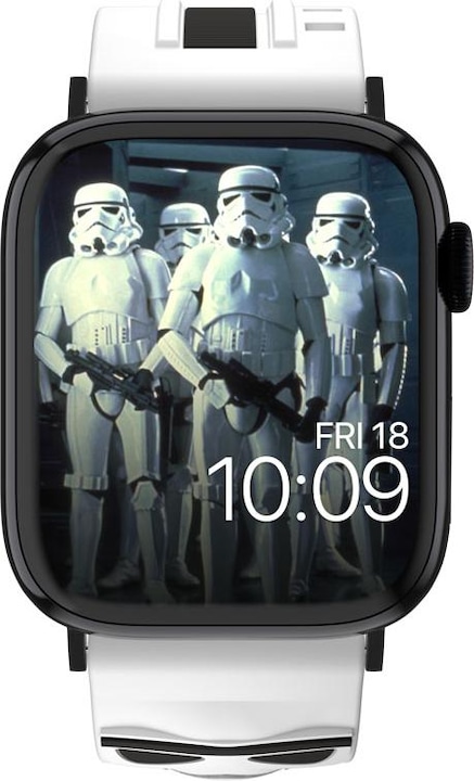 Actual product image Moby Fox Star Wars - Apple Watch Armband 38/40/41/42/44/45/49 mm (Stormtrooper 3D) (Silicone)