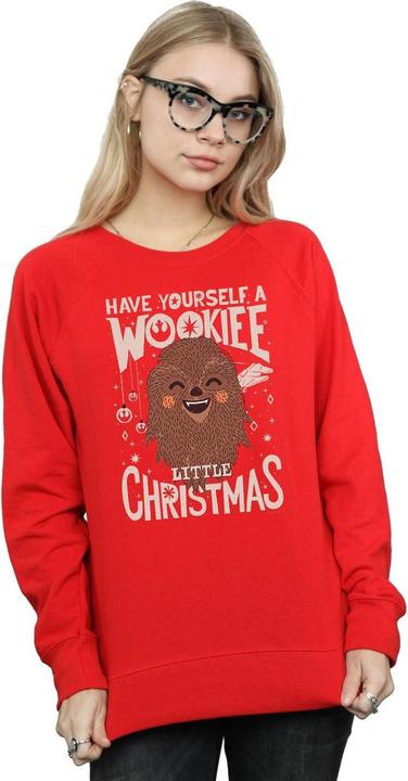Actual product image Star Wars Womens/Ladies Wookiee Little Christmas Sweatshirt (M)