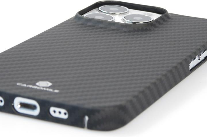 Actual product image Carbomile Hülle Schutzcase aus echtem Aramid faser (Apple iPhone 16 Pro)