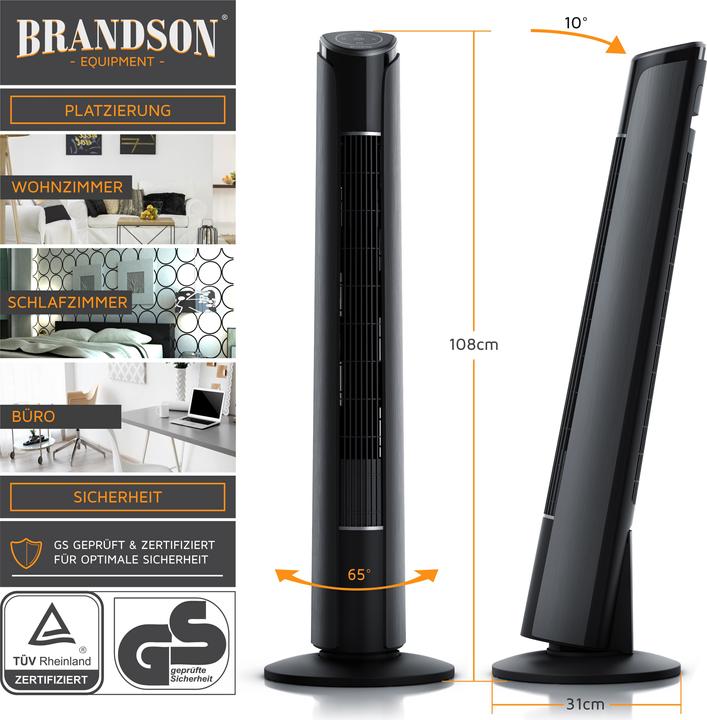 Image du produit Brandson Ventilateur de tour (52 dB)