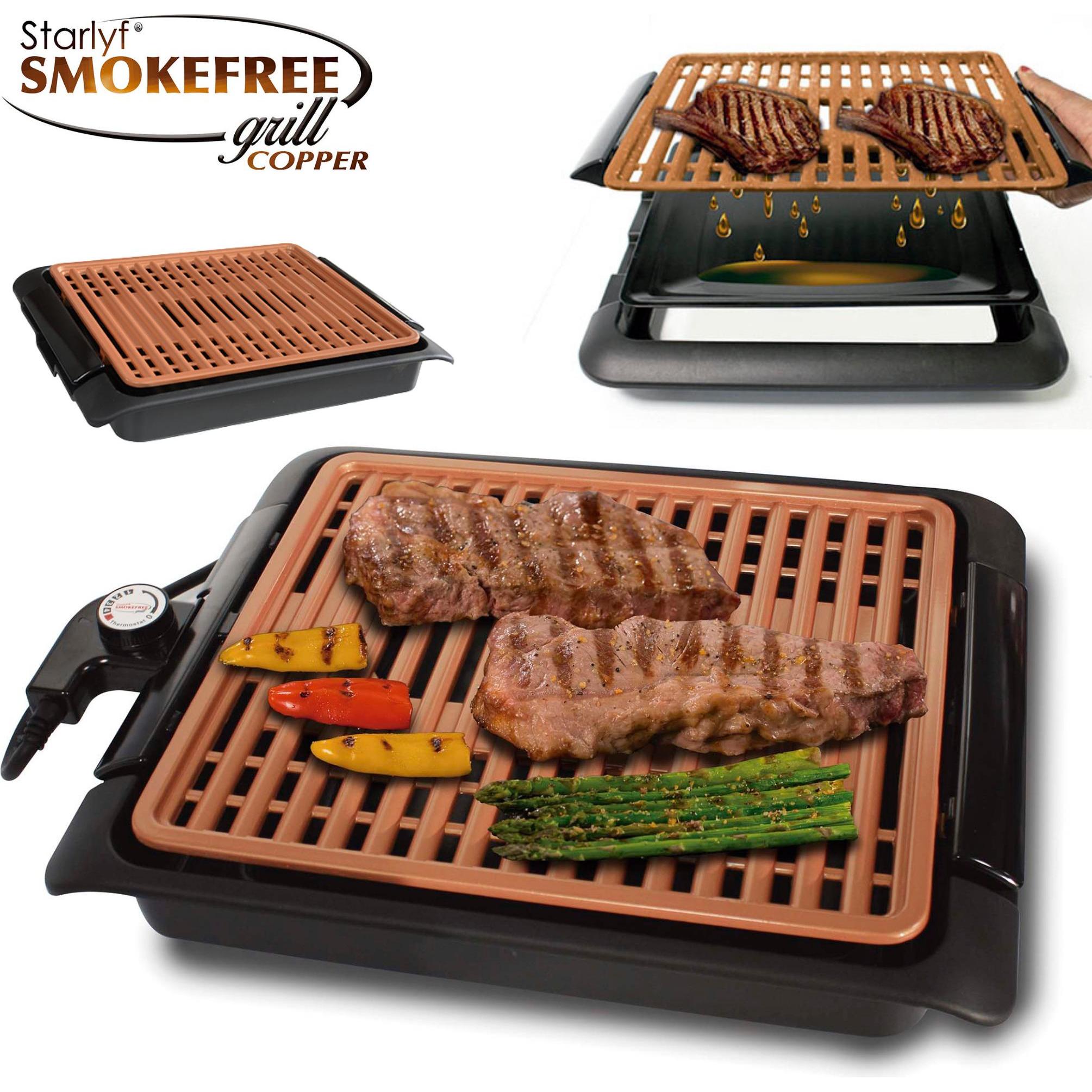 Thumbnail - Best direct Smokefree Copper Grill, Tischgrill, Braun, Schwarz