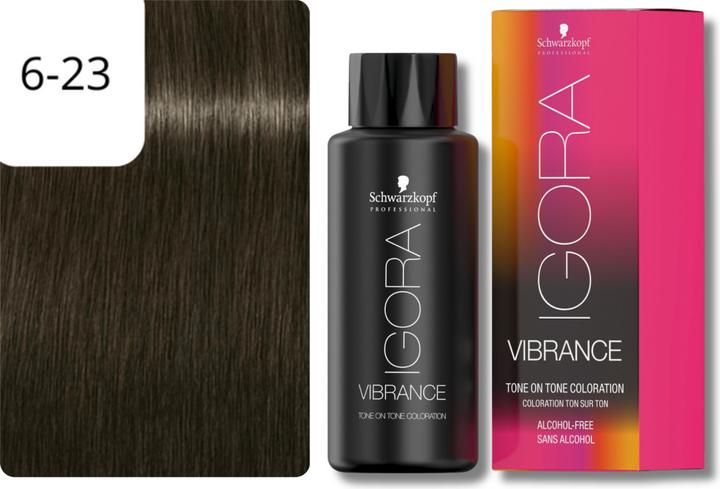 Produktbild Schwarzkopf Professional Schwarzkopf Igora Vibrance Cools 6-23 Dunkelblond Asch Matt 60ml (6-23 Dunkelblond Asch Matt)