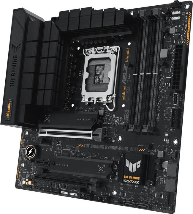 Actual product image ASUS TUF GAMING B760M-PLUS WIFI (LGA 1700, Intel B760, mATX)
