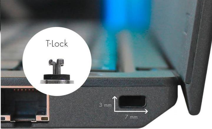 Actual product image Dicota Security Cable T-Lock Ultra Slim V2 keyed 3x7mm slot single