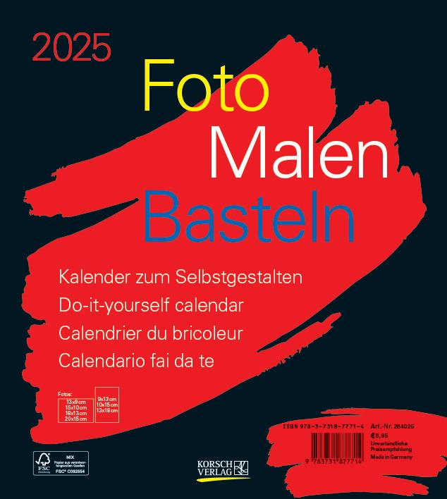 Produktbild Bastelkalender (21.5 x 24 cm)