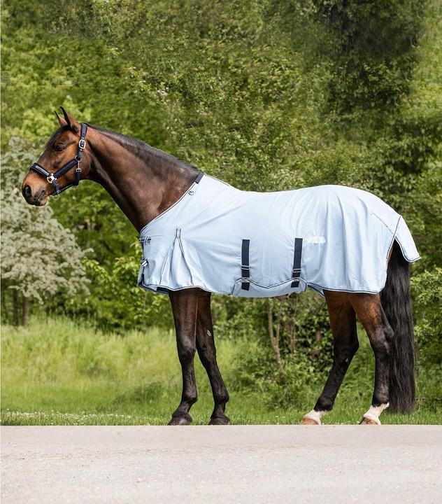 Produktbild Waldhausen Fliegendecke Protect mit Bauchgurt für Pferde Dunkelblau 145 cm (145 cm)