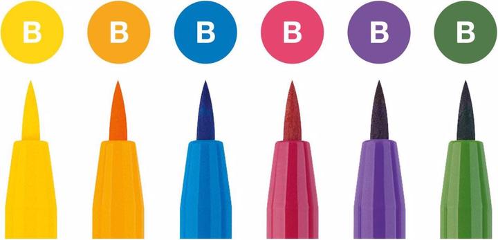 Produktbild Faber-Castell Pitt Artist Pen (Mehrfarbig, Basic, 6 x)