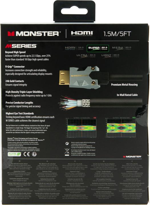 Produktbild Monster M1000 (1.50 m, HDMI, 2.0b)