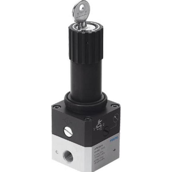 Festo, Utensile ad aria compressa, LRPS-1/4-0.7 194690 Valvola di regolazione della pressione di precisione