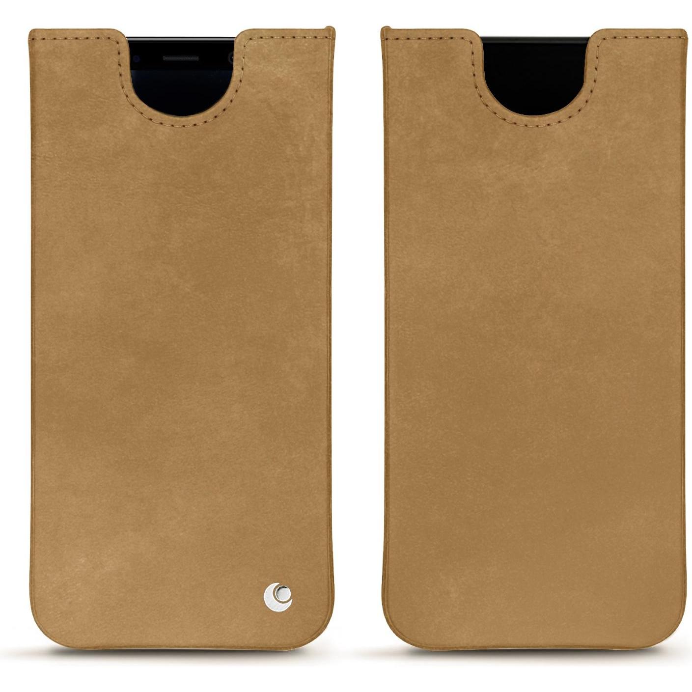Noreve Lederschutzhülle (Samsung Galaxy S8+), Smartphone Hülle, Braun
