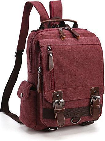 Only-Bags.Store Vintage Rucksack Rucksack Leinwand Tasche Bote Tasche für Arbeit und Schule
