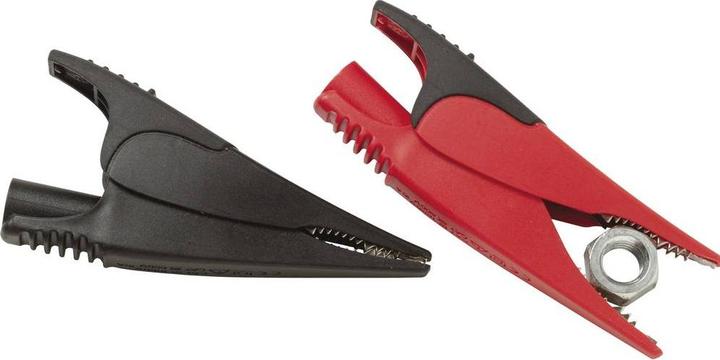 Actual product image Fluke Crocodile clips, wide, red/black (Microphone Clip)