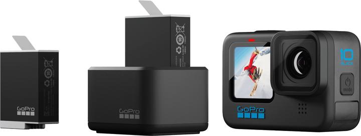 Image du produit GoPro Dual Battery Charger + Enduro Batteries (Hero 12 Noir, Hero 11 Noir, Hero 10 Noir, Hero 9 Noir)