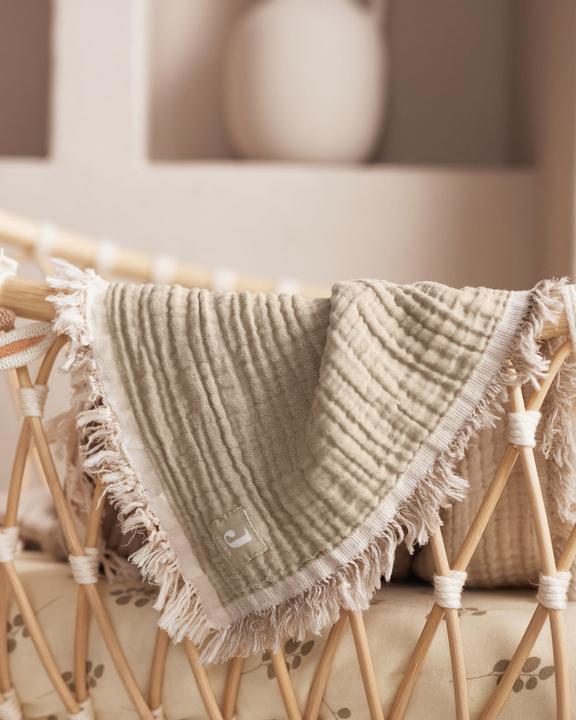 Immagine prodotto Jollein Coperta per bambini con frange (100 x 75 cm)