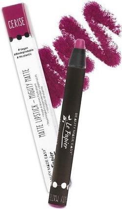 Image du produit Le Papier Rouge à lèvres mat végétalien violet Cerise 6g (Cerise)