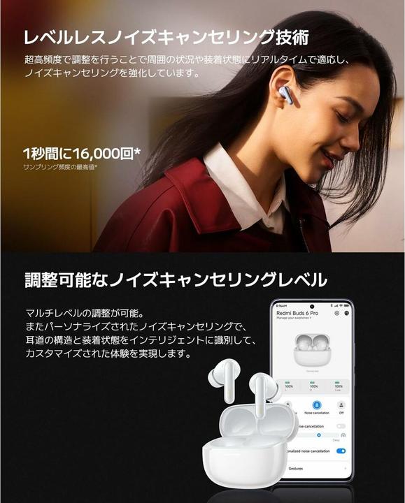 Produktbild Xiaomi Redmi Buds 6 Pro (ANC, 9.50 h, Kabellos)