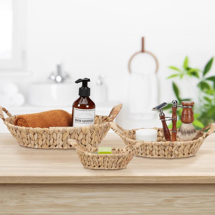 Produktbild Relaxdays 3x Aufbewahrungskorb (35 cm, 3x)