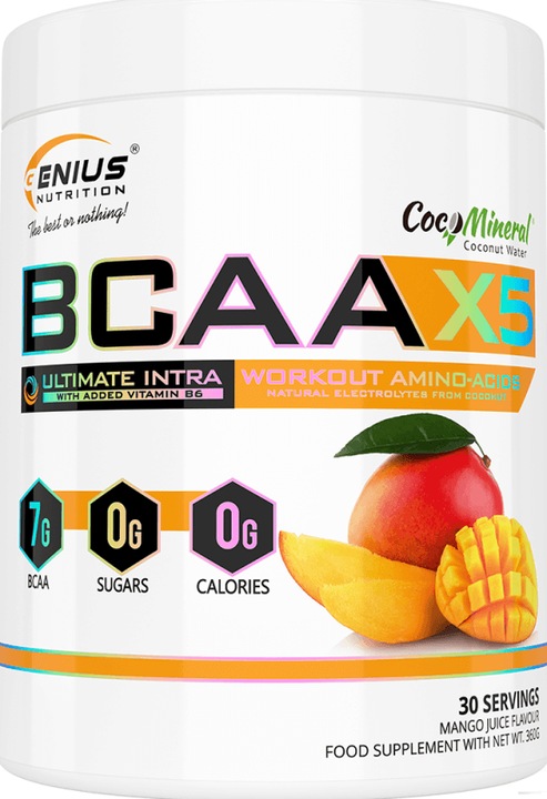 Actual product image Genius Nutrition BCAA-X5 (Mango, 1 pcs., 460 g)