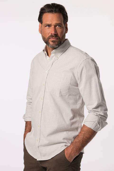 Produktbild JP1880 JP 1880 Streifen-Hemd, Langarm, Buttondown-Kragen, Modern Fit (6XL)