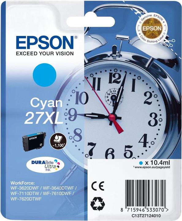 Produktbild Epson 27XL DuraBrite Ultra (C)