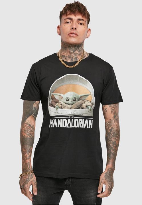 Produktbild Mister Tee Baby Yoda Mandalorian Logo Tee (XS)