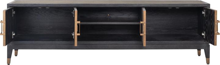 Produktbild Richmond Interiors TV-Möbel Bloomingville schwarz gold gebürstet 185