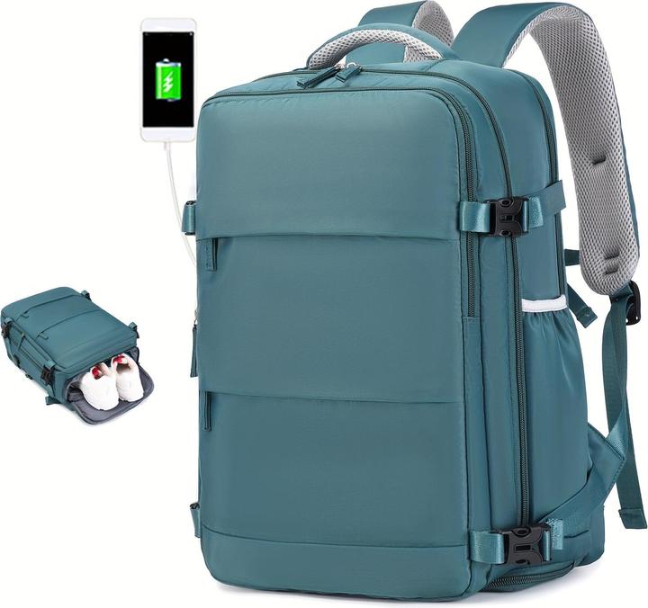 Produktbild Only-Bags.Store Travel Backpack With Shoes Compartment, Large Capacity Business Computer Daypack, Outdoor Travel