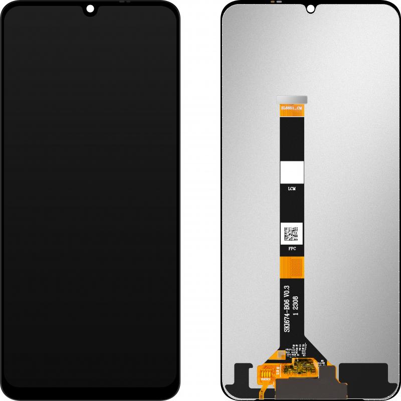 MP Display Unit für Realme C51 / C53 / Narzo N53 / Note 50, w/o Frame, Aftermarket, Schwarz (Display, Realme C51, Realme C53, Realme Note 50), Pezzi d