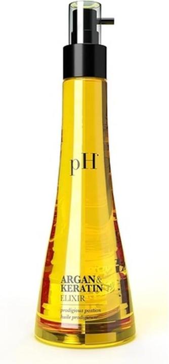 Actual product image pH Argan Oil and Keratin Elixir Nourishes Hair for Silky Shiny Look (100 ml)