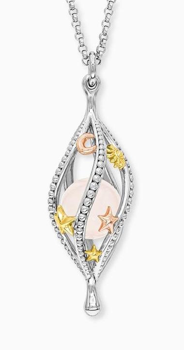 Immagine prodotto Engelsrufer Collana Fiore della Vita (Pietra colorata, Argento 925, 60 cm)